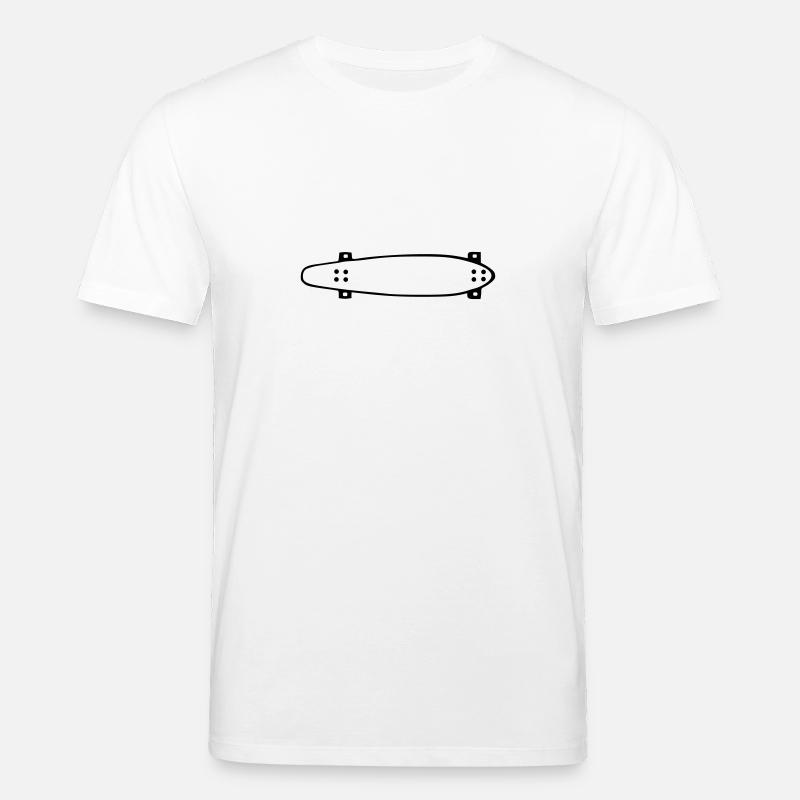 Longboard,longboarder,longboard, planche à roulett - T-shirt bio CREATOR Stanley/Stella Unisexe - blanc