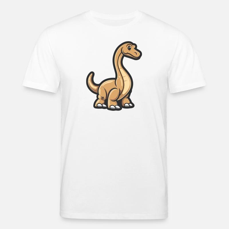 Dinosaurier brontosaurus Comic - Stanley/Stella Unisex Bio-T-Shirt CREATOR  - Weiß