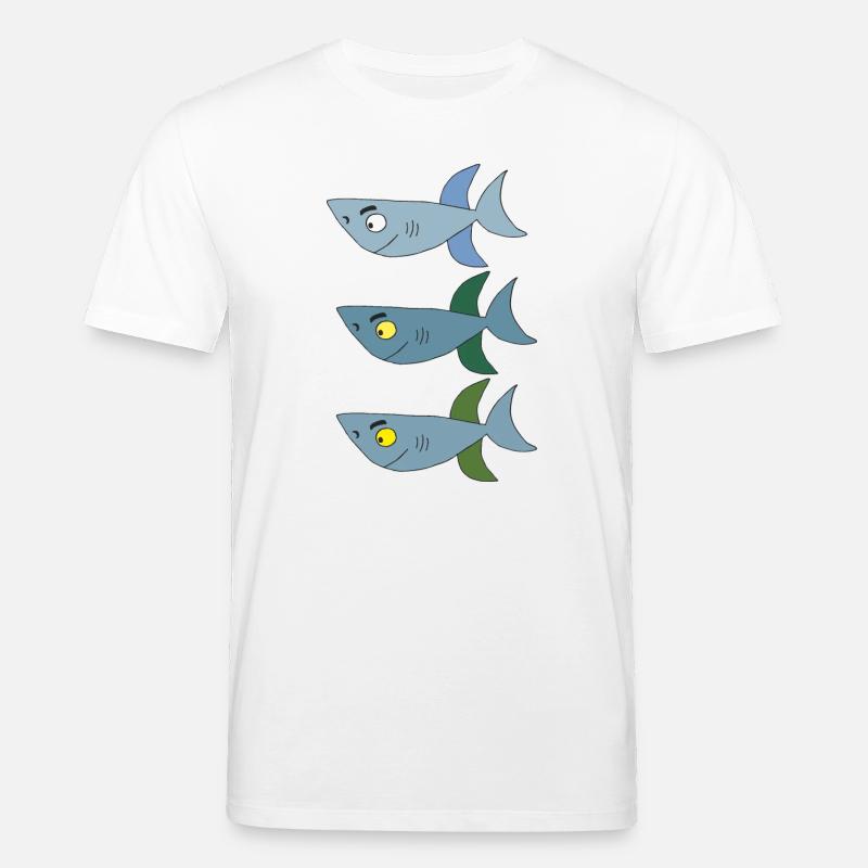 haifisch 3 brüder - Stanley/Stella Unisex Bio-T-Shirt CREATOR  - Weiß