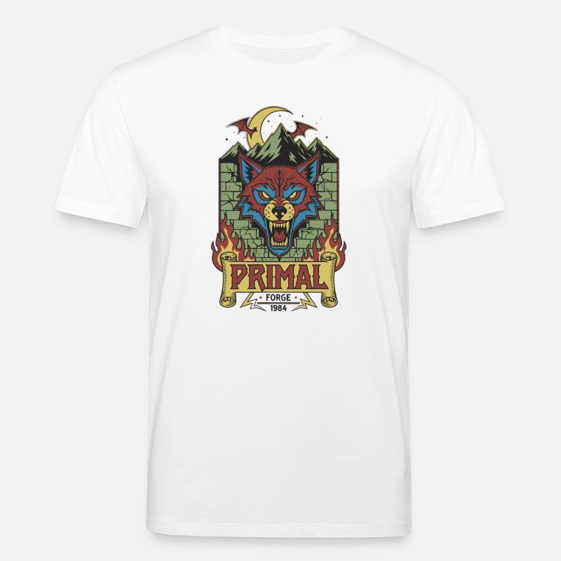 Primal Wolf Forge 1984 - Stanley/Stella Unisex Bio-T-Shirt CREATOR  - Weiß