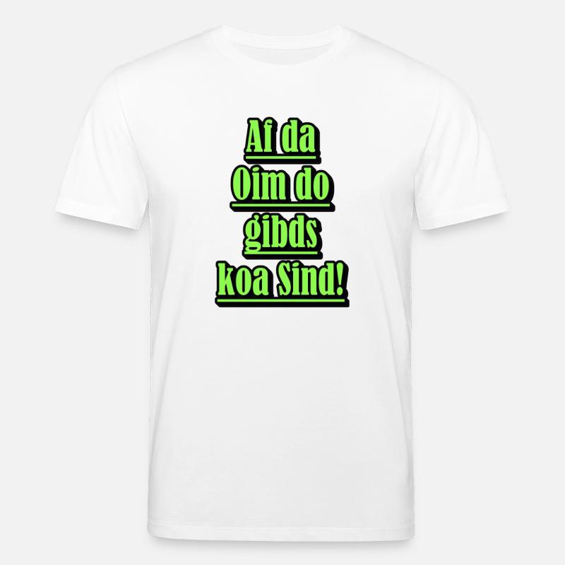 Dialecte néon Diction verte - T-shirt bio CREATOR Stanley/Stella Unisexe - blanc
