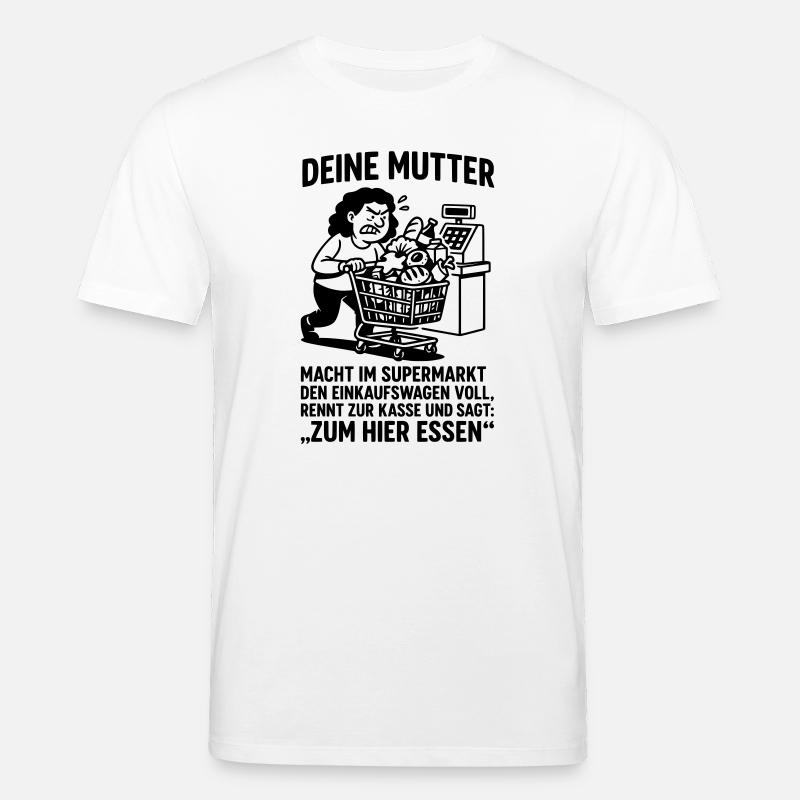 Supermarché Découvrez votre blague de maman - T-shirt bio CREATOR Stanley/Stella Unisexe - blanc