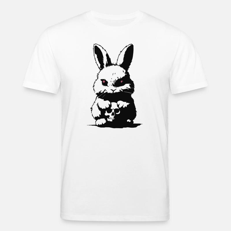 Grumpy bunny - T-shirt bio CREATOR Stanley/Stella Unisexe - blanc