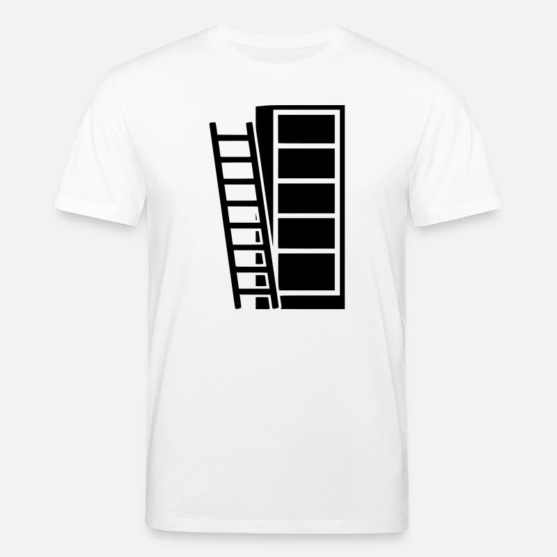 Bücherregal Leiter Bibliothek - Stanley/Stella Unisex Bio-T-Shirt CREATOR  - Weiß