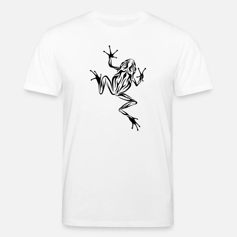 Frosch Tribal-Style - Stanley/Stella Unisex Bio-T-Shirt CREATOR  - Weiß