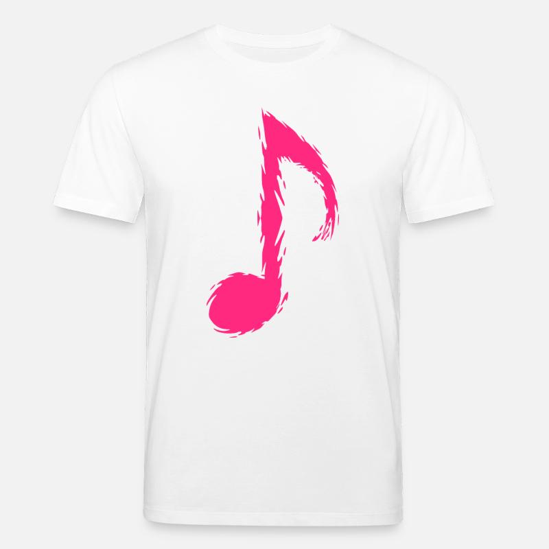 Musik Note Musiknote Symbol - Stanley/Stella Unisex Bio-T-Shirt CREATOR  - Weiß
