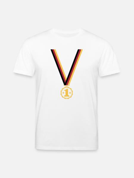Medaille Platz 1 - Stanley/Stella Unisex Bio-T-Shirt CREATOR - Weiß