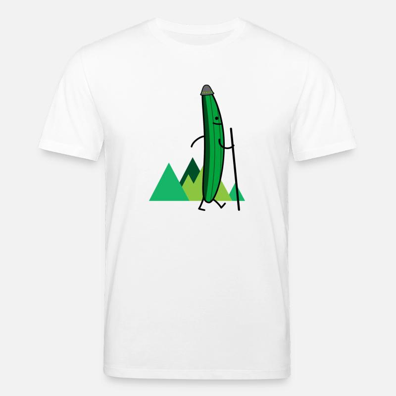 Wandernde Gurke (b) - Stanley/Stella Unisex Bio-T-Shirt CREATOR  - Weiß
