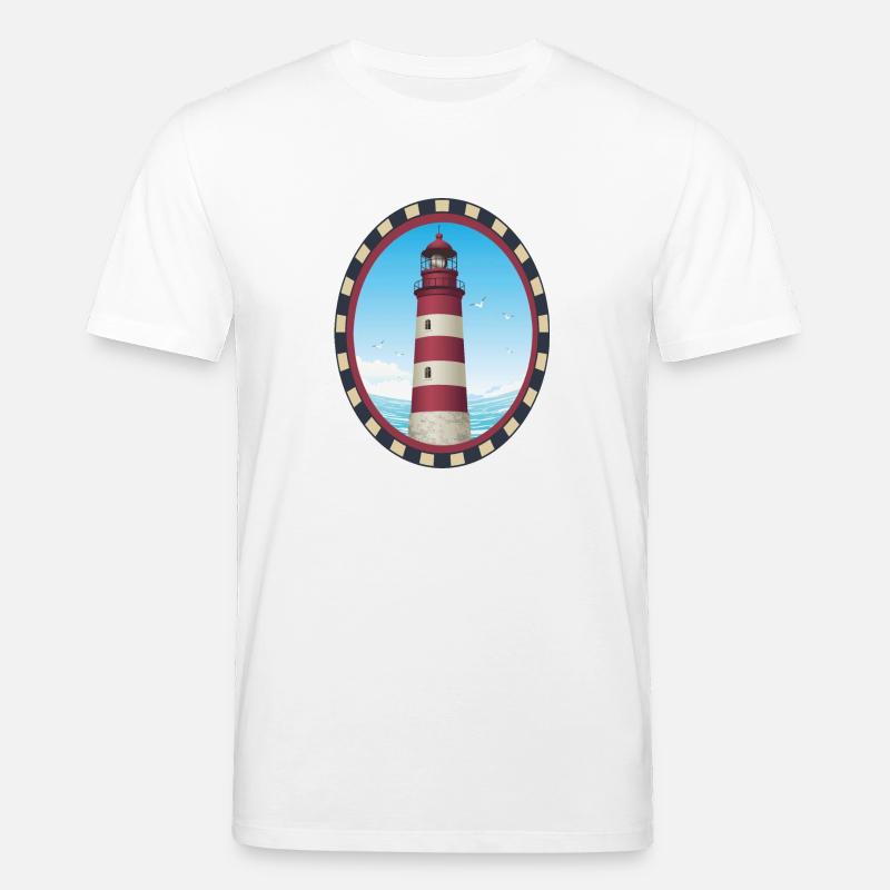 Leuchtturm Geschenk- Leuchtturm - Stanley/Stella Unisex Bio-T-Shirt CREATOR  - Weiß