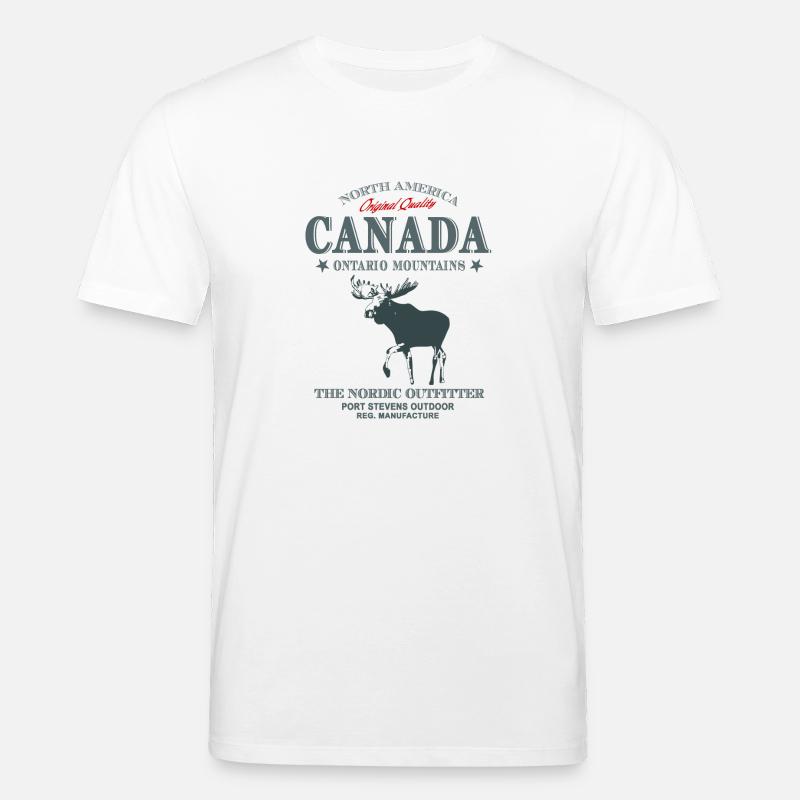Canada - Moose - Elch - Stanley/Stella Unisex Bio-T-Shirt CREATOR  - Weiß
