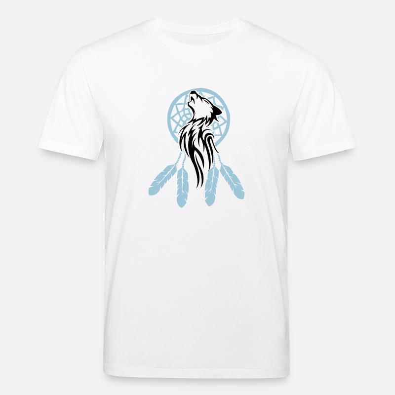 wolf_traumfaenger_002 - T-shirt bio CREATOR Stanley/Stella Unisexe - blanc