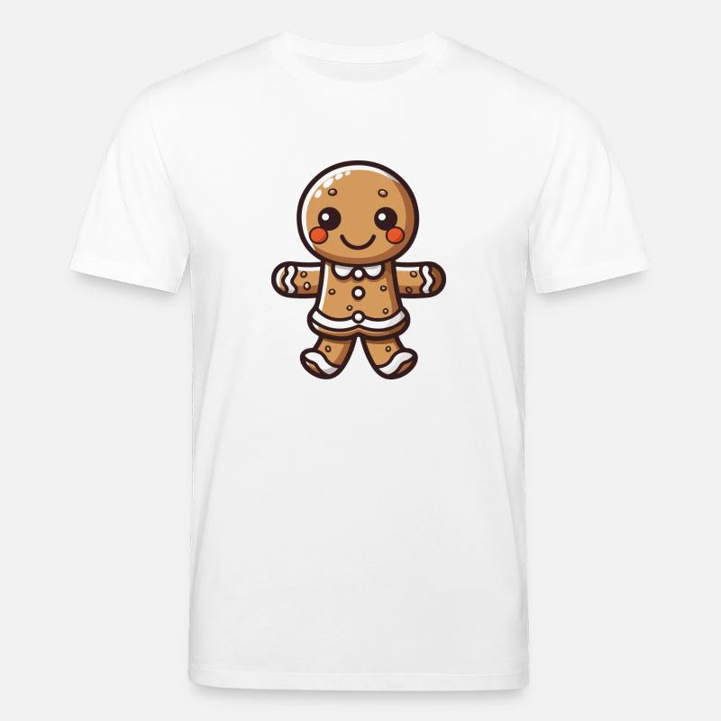 Lebkuchenmann - Stanley/Stella Unisex Bio-T-Shirt CREATOR  - Weiß