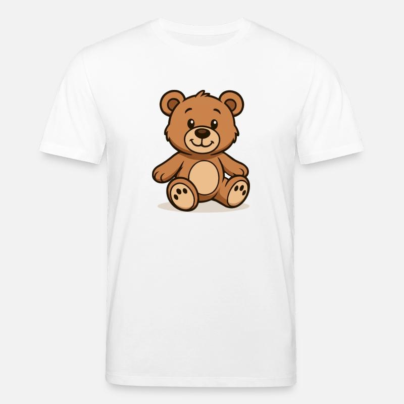 Teddybär Comic - Stanley/Stella Unisex Bio-T-Shirt CREATOR  - Weiß