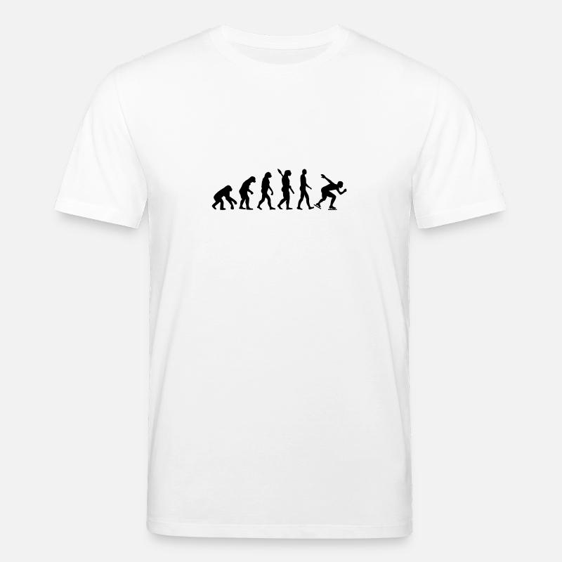 Evolution Speed skating - Stanley/Stella CREATOR Unisex Organic T-Shirt - white