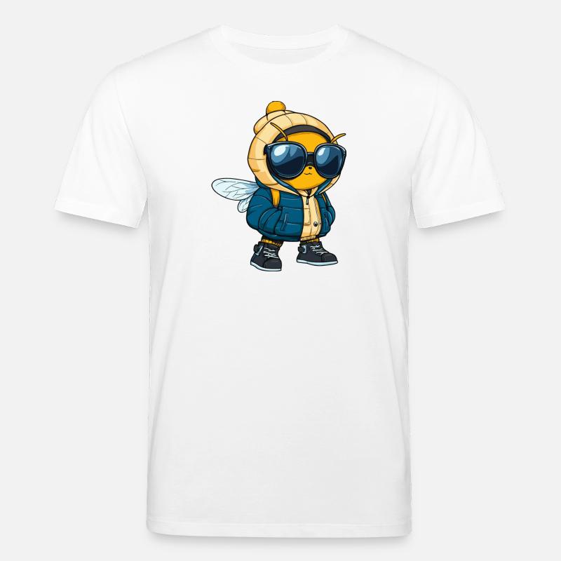 Biene Winter Comic - Stanley/Stella Unisex Bio-T-Shirt CREATOR  - Weiß