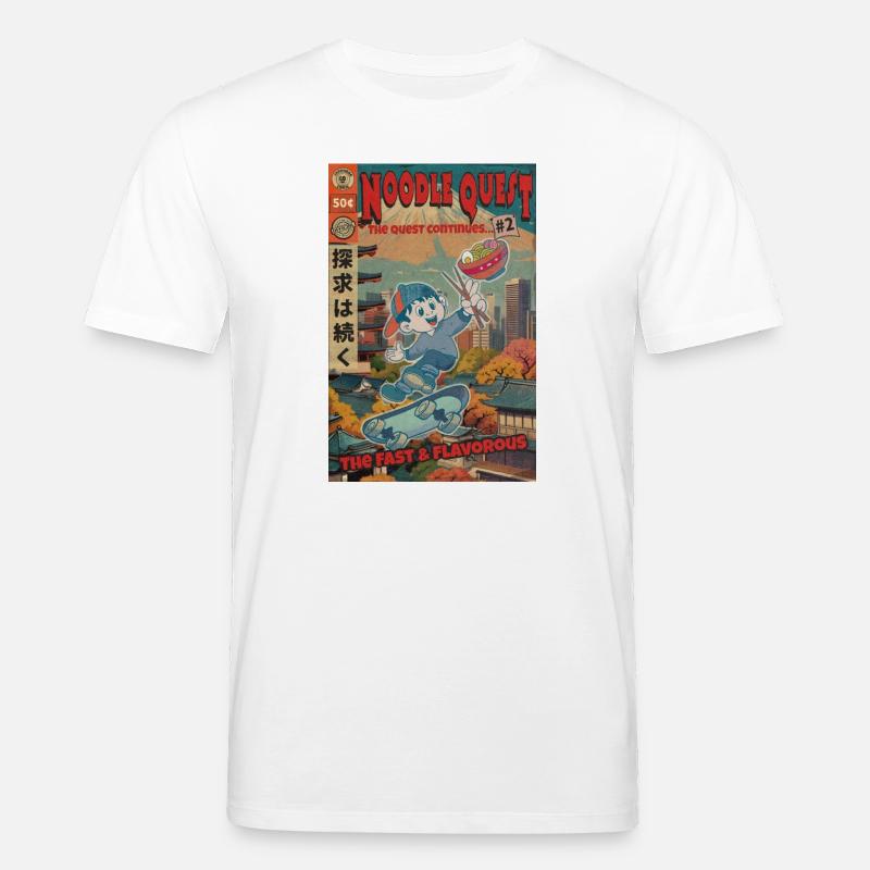 Retro Noodle Quest Comic - Stanley/Stella Unisex Bio-T-Shirt CREATOR - Weiß