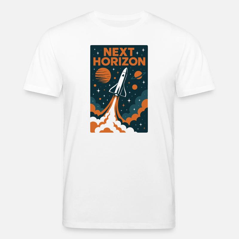 Nächster horizon Raketenstart - Stanley/Stella Unisex Bio-T-Shirt CREATOR  - Weiß