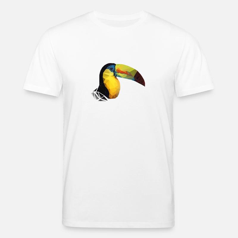 Polygon-Tukan - Stanley/Stella Unisex Bio-T-Shirt CREATOR  - Weiß