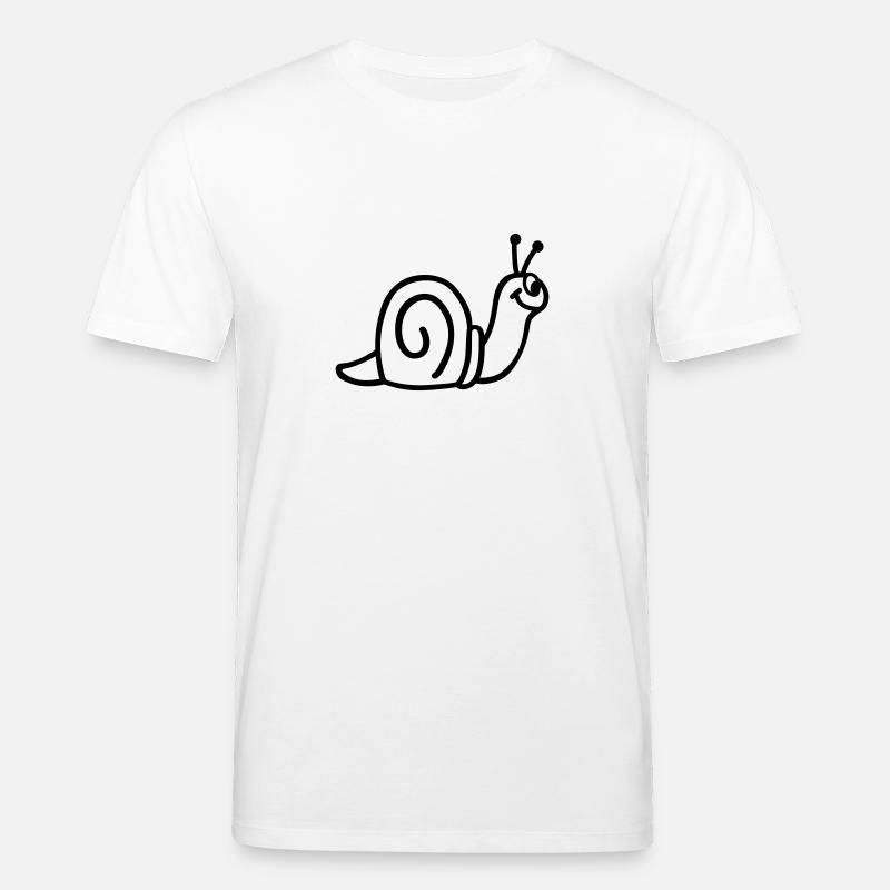 Snail - Stanley/Stella CREATOR Unisex Organic T-Shirt - white