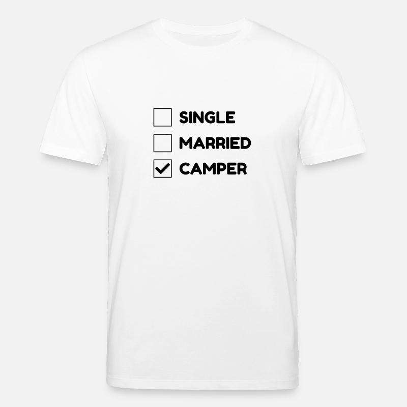 Campingplatz / Camper / Camping / Camp - Stanley/Stella Unisex Bio-T-Shirt CREATOR  - Weiß
