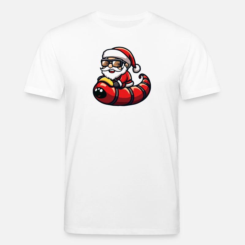 ver Père Noël dessin animé - T-shirt bio CREATOR Stanley/Stella Unisexe - blanc