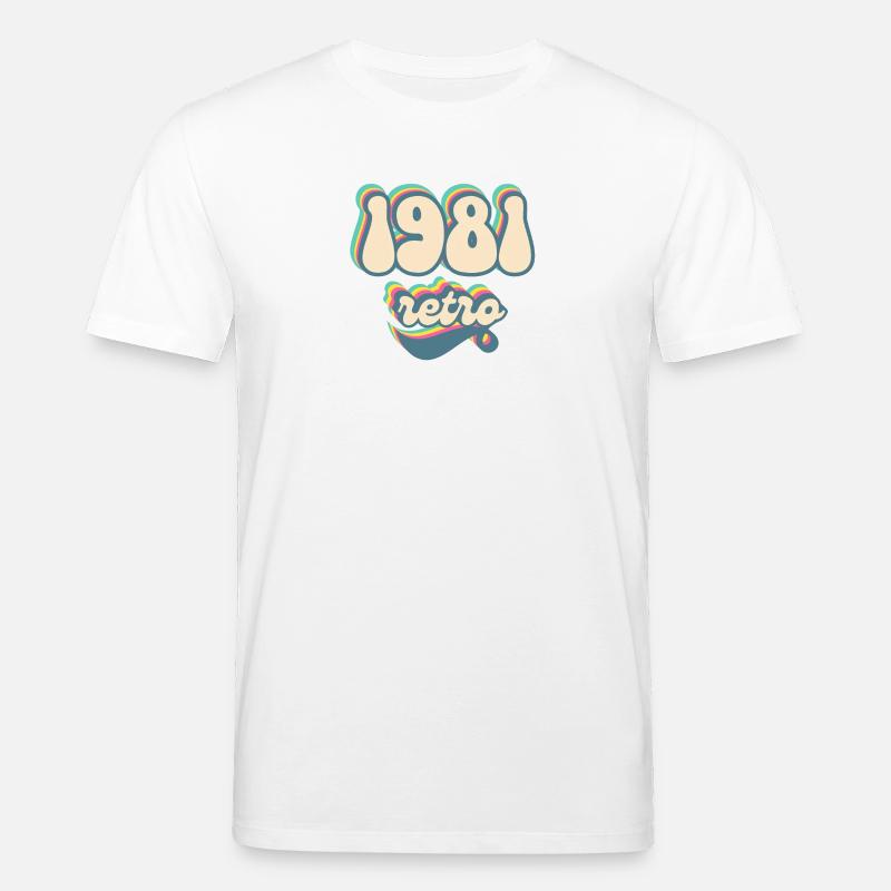 1981 retro idée cadeau - T-shirt bio CREATOR Stanley/Stella Unisexe - blanc