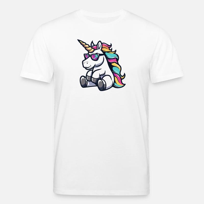 Einhorn Comic Cool - Stanley/Stella Unisex Bio-T-Shirt CREATOR - Weiß