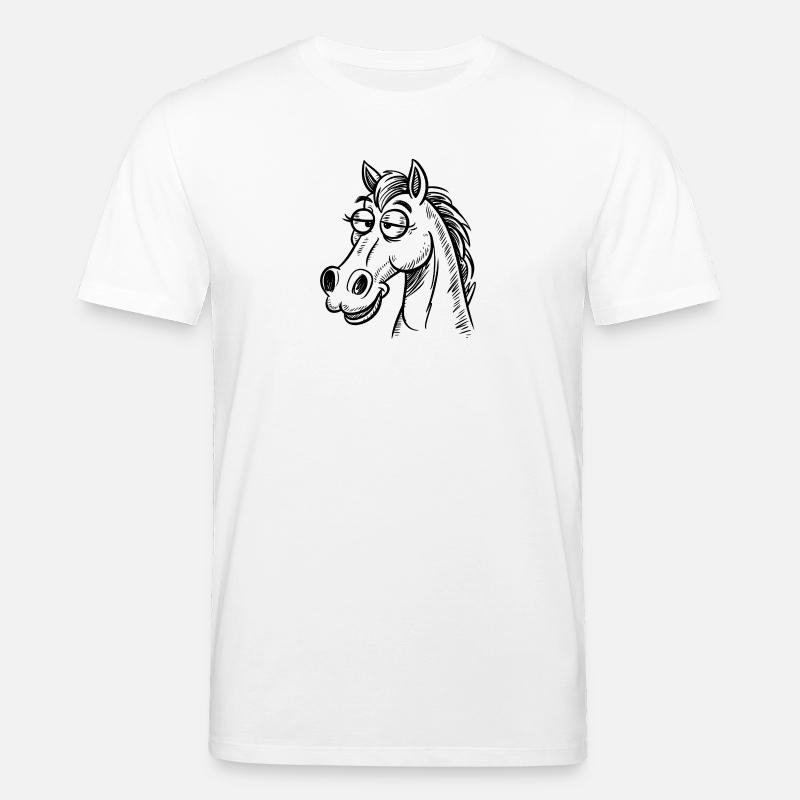 Cheval Chevaux Équitation Cavalier - T-shirt bio CREATOR Stanley/Stella Unisexe - blanc
