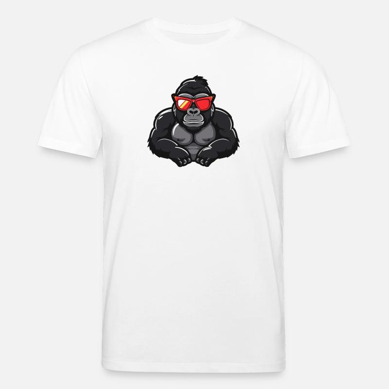 Gorilla Comic Cool - Stanley/Stella Unisex Bio-T-Shirt CREATOR  - Weiß