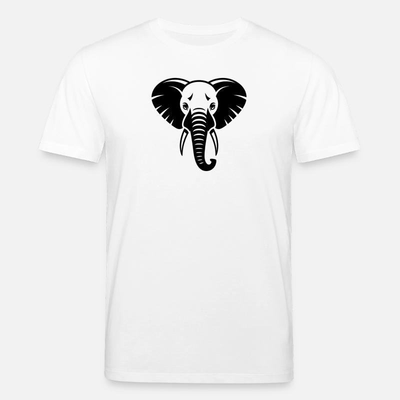 Elefant - Stanley/Stella Unisex Bio-T-Shirt CREATOR  - Weiß