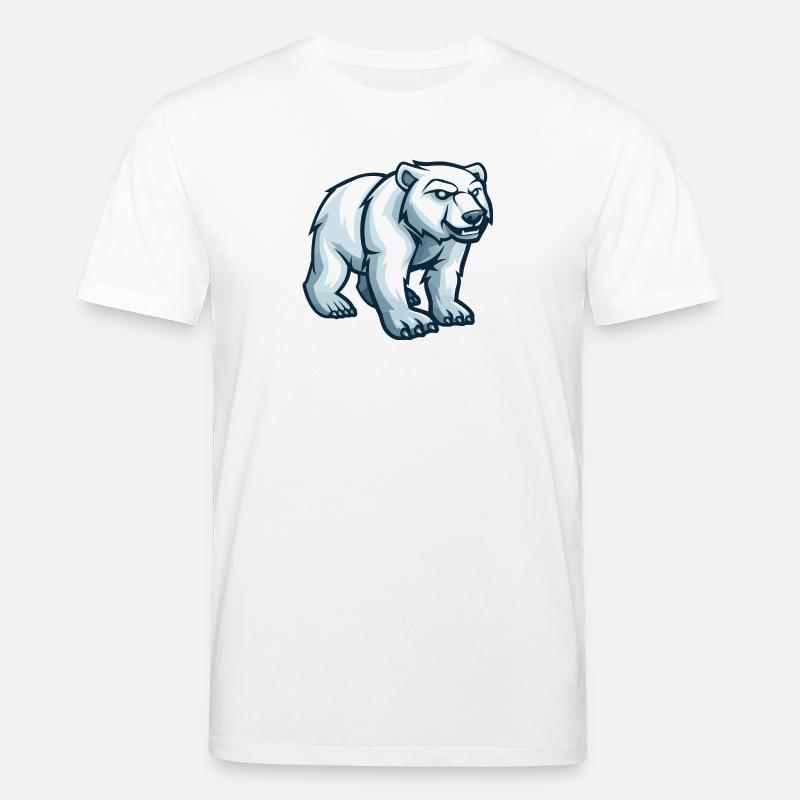 Eisbär Comic - Stanley/Stella Unisex Bio-T-Shirt CREATOR  - Weiß