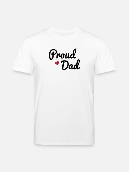 Proud Dad - Stanley/Stella Unisex Bio-T-Shirt CREATOR  - Weiß