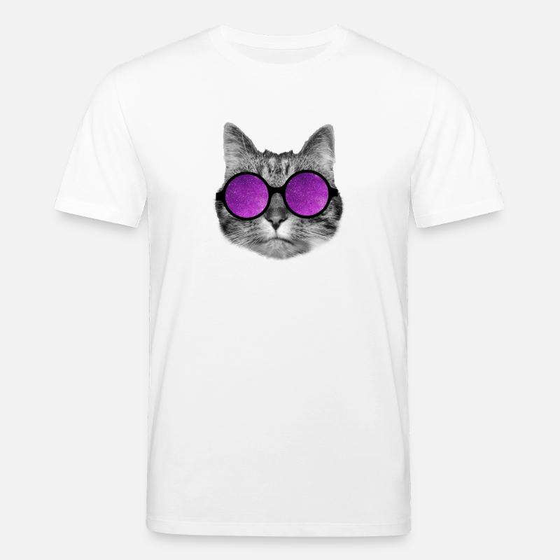 Chat de l’espace - T-shirt bio CREATOR Stanley/Stella Unisexe - blanc