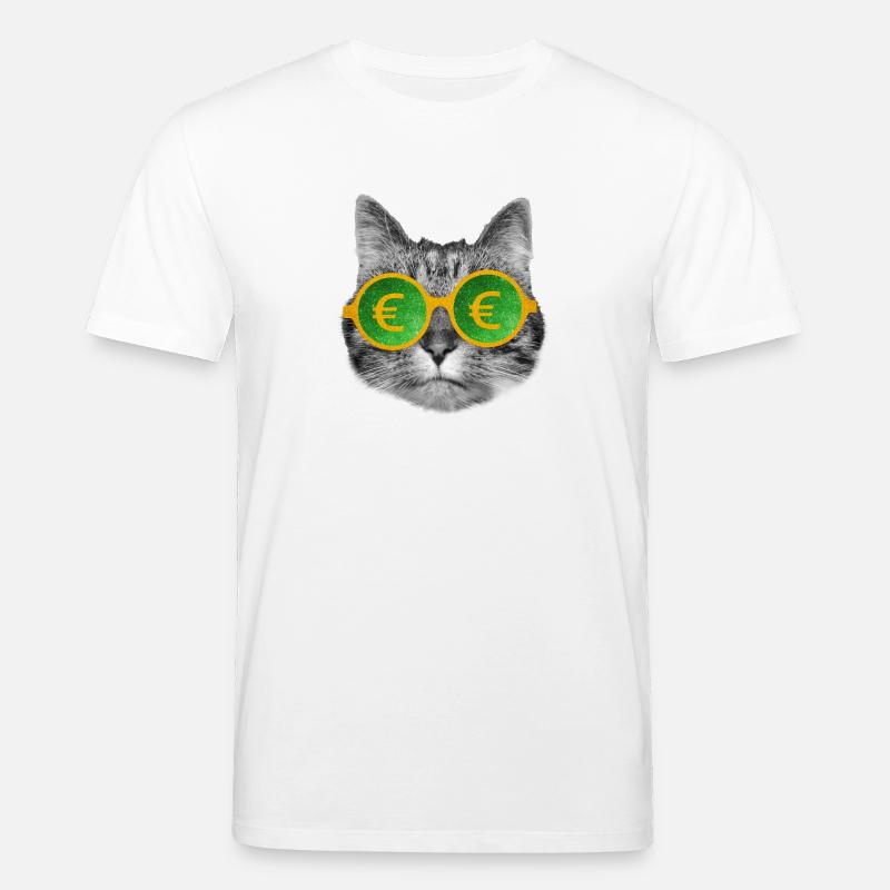 Katzengeldbrille - Stanley/Stella Unisex Bio-T-Shirt CREATOR  - Weiß