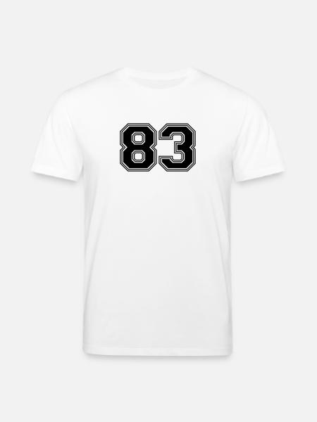 83_number_83_(s31) - Stanley/Stella CREATOR Unisex Organic T-Shirt - white