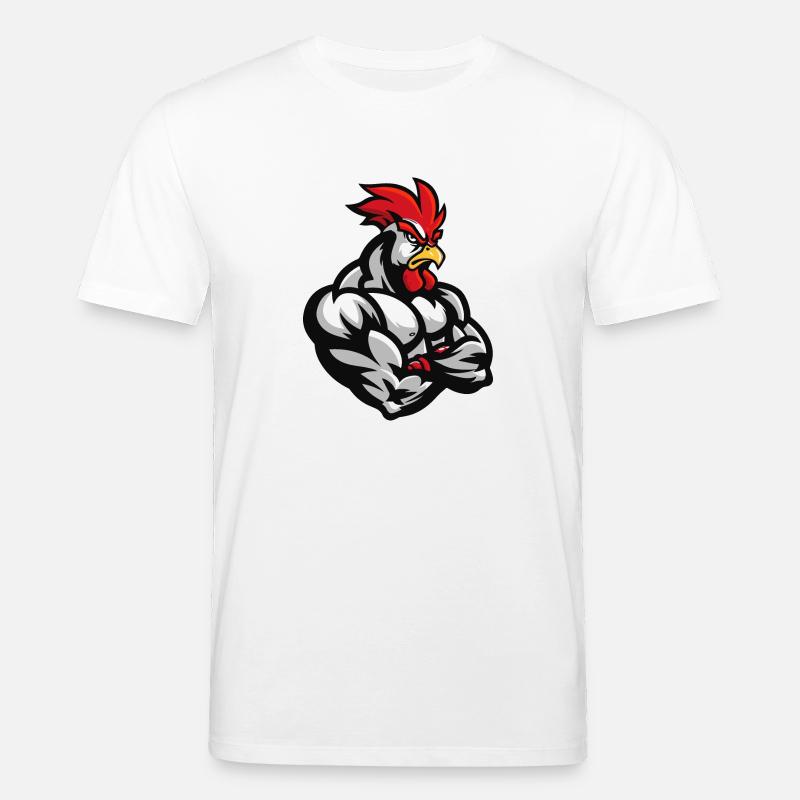 Hahn Comic - Stanley/Stella Unisex Bio-T-Shirt CREATOR - Weiß