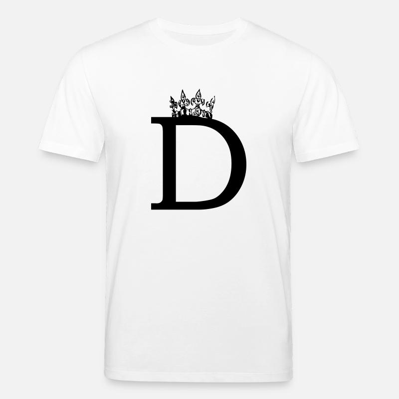 couronne D - T-shirt bio CREATOR Stanley/Stella Unisexe - blanc