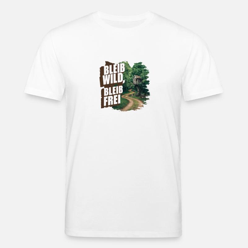 Bleib wild, bleib frei - Stanley/Stella Unisex Bio-T-Shirt CREATOR  - Weiß