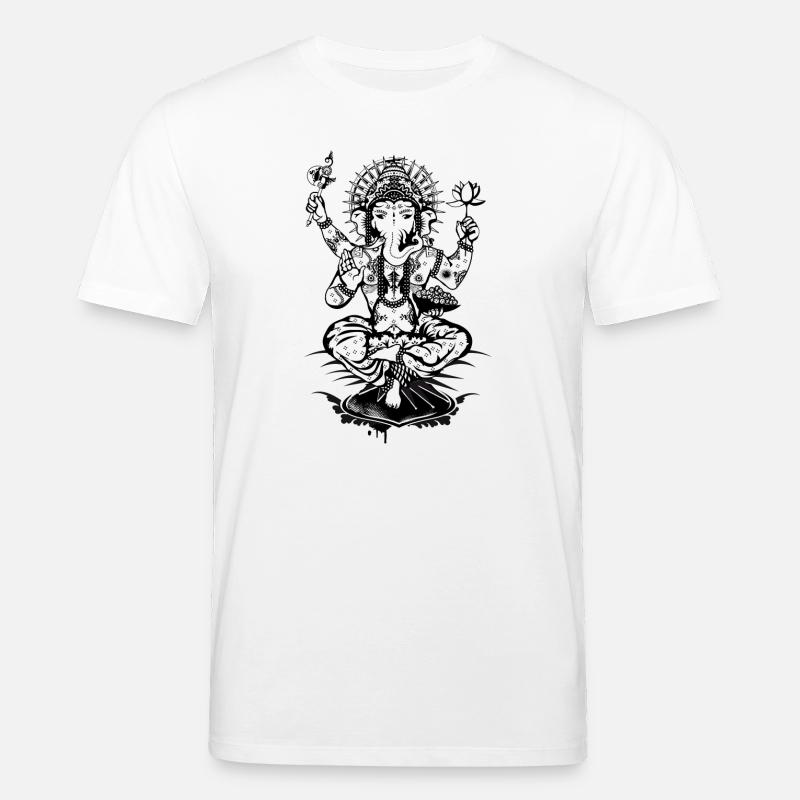 Ganesha ein Gott mit Elefantenkopf - Stanley/Stella Unisex Bio-T-Shirt CREATOR - Weiß