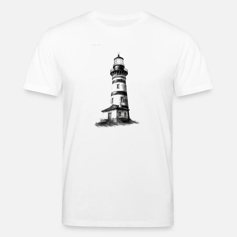 Leuchtturm Design zur selbstgestaltung - Stanley/Stella Unisex Bio-T-Shirt CREATOR  - Weiß