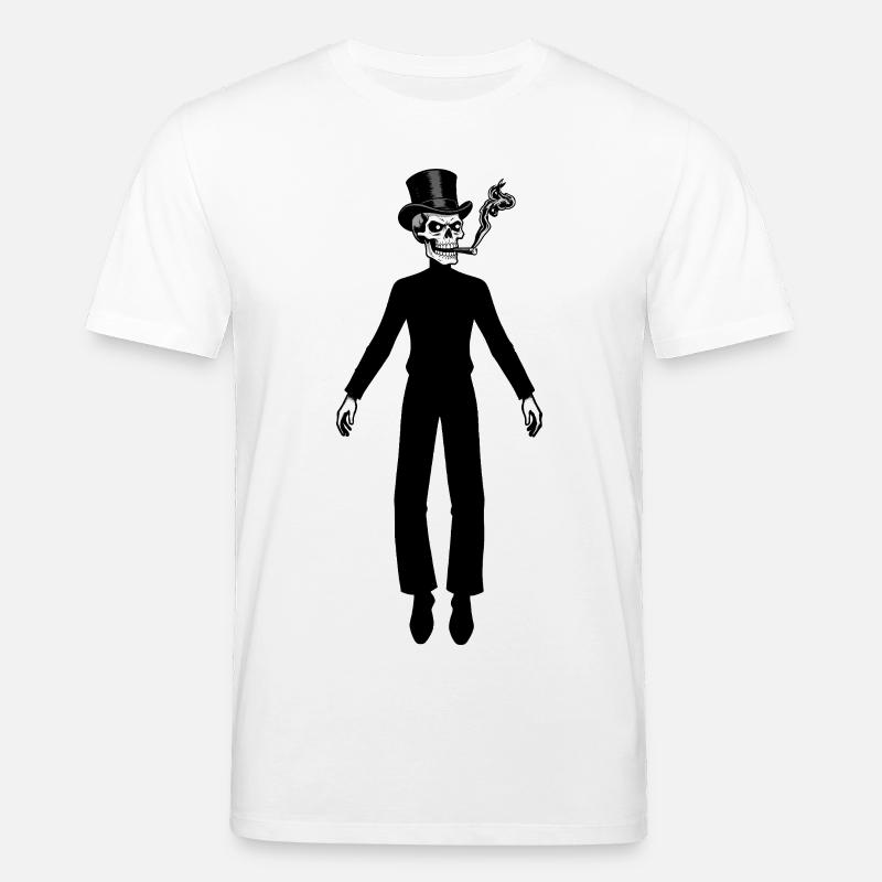 RICH SKULL #2 – schwarz und weiß - Stanley/Stella Unisex Bio-T-Shirt CREATOR - Weiß