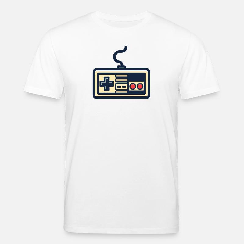 Retro-Gamecontroller-Design - Stanley/Stella Unisex Bio-T-Shirt CREATOR - Weiß