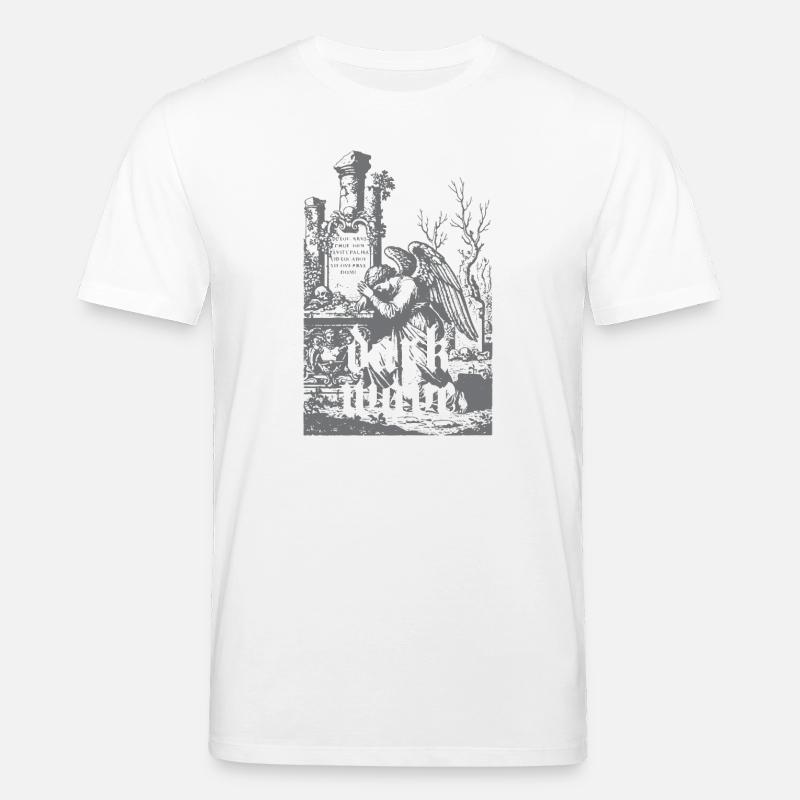 Dark Wave Friedhofs-Rabe - Stanley/Stella Unisex Bio-T-Shirt CREATOR  - Weiß