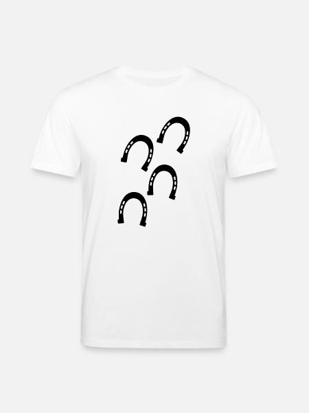 Pferden-Hufe - Stanley/Stella Unisex Bio-T-Shirt CREATOR - Weiß