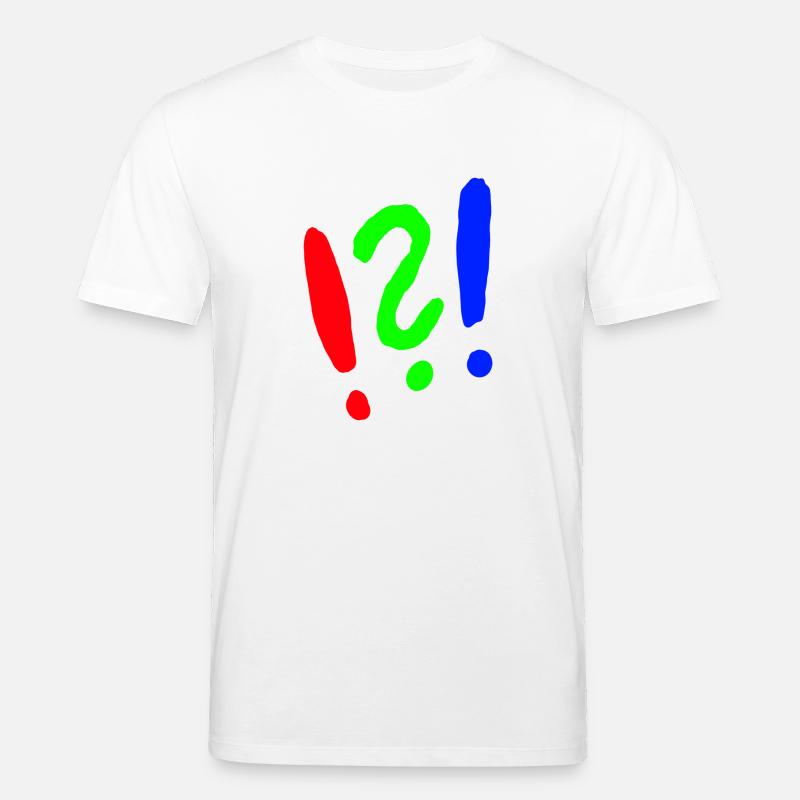Ausrufezeichen/Fragezeichen comic style - Stanley/Stella Unisex Bio-T-Shirt CREATOR  - Weiß
