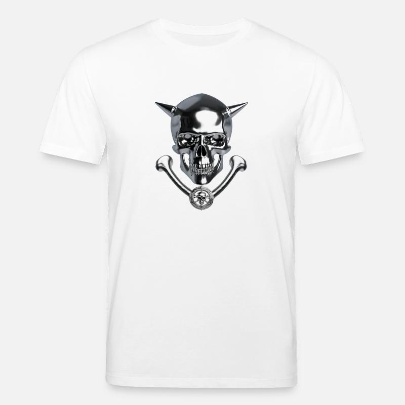 The Devil Scull - Stanley/Stella Unisex Bio-T-Shirt CREATOR  - Weiß
