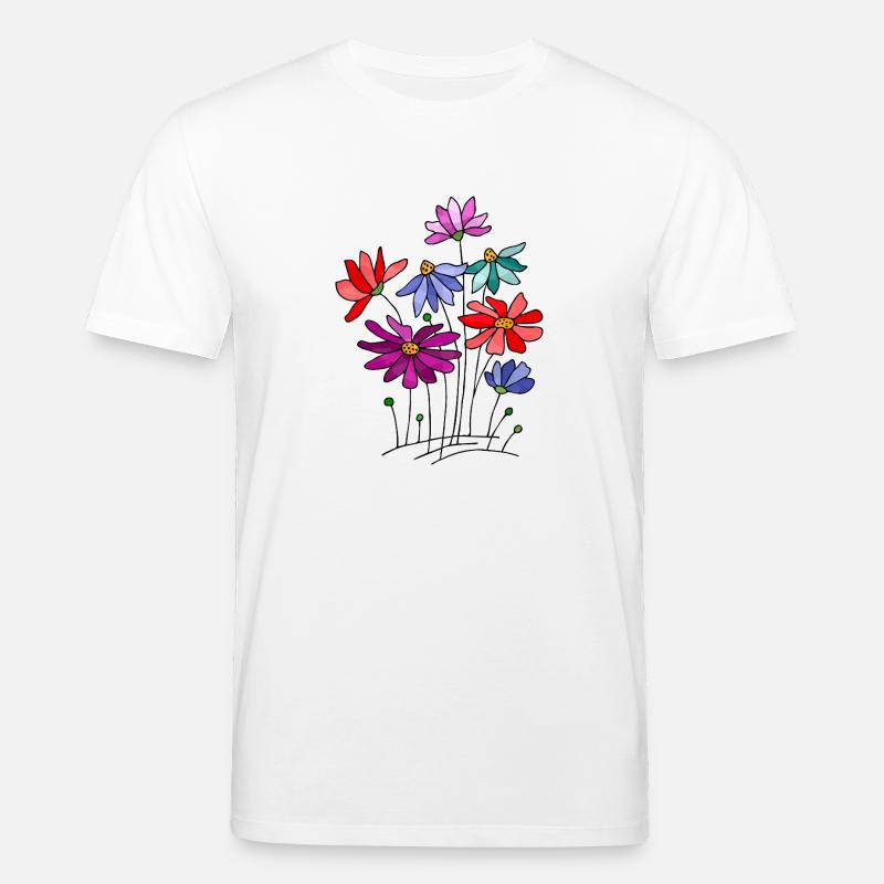 Fleur - T-shirt bio CREATOR Stanley/Stella Unisexe - blanc