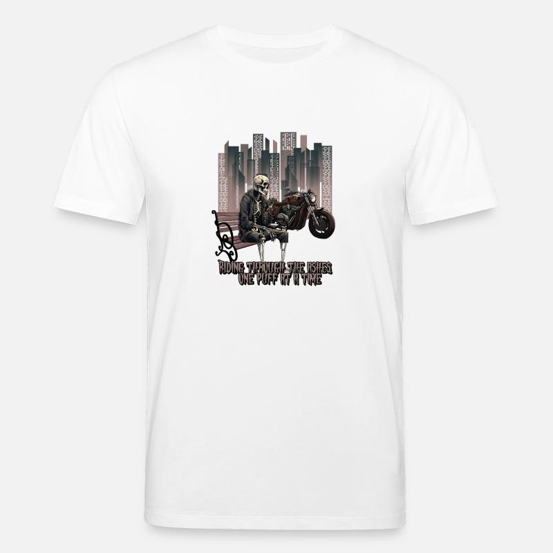 Le cavalier squelette - T-shirt bio CREATOR Stanley/Stella Unisexe - blanc