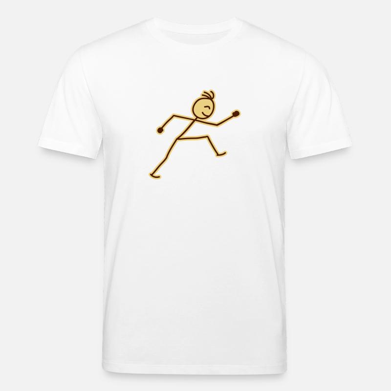 walking_stick_figure_2c - Stanley/Stella Unisex Bio-T-Shirt CREATOR - Weiß
