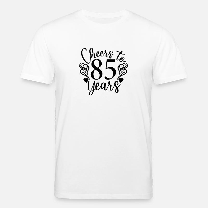 Vive 85 ans 85e anniversaire - T-shirt bio CREATOR Stanley/Stella Unisexe - blanc